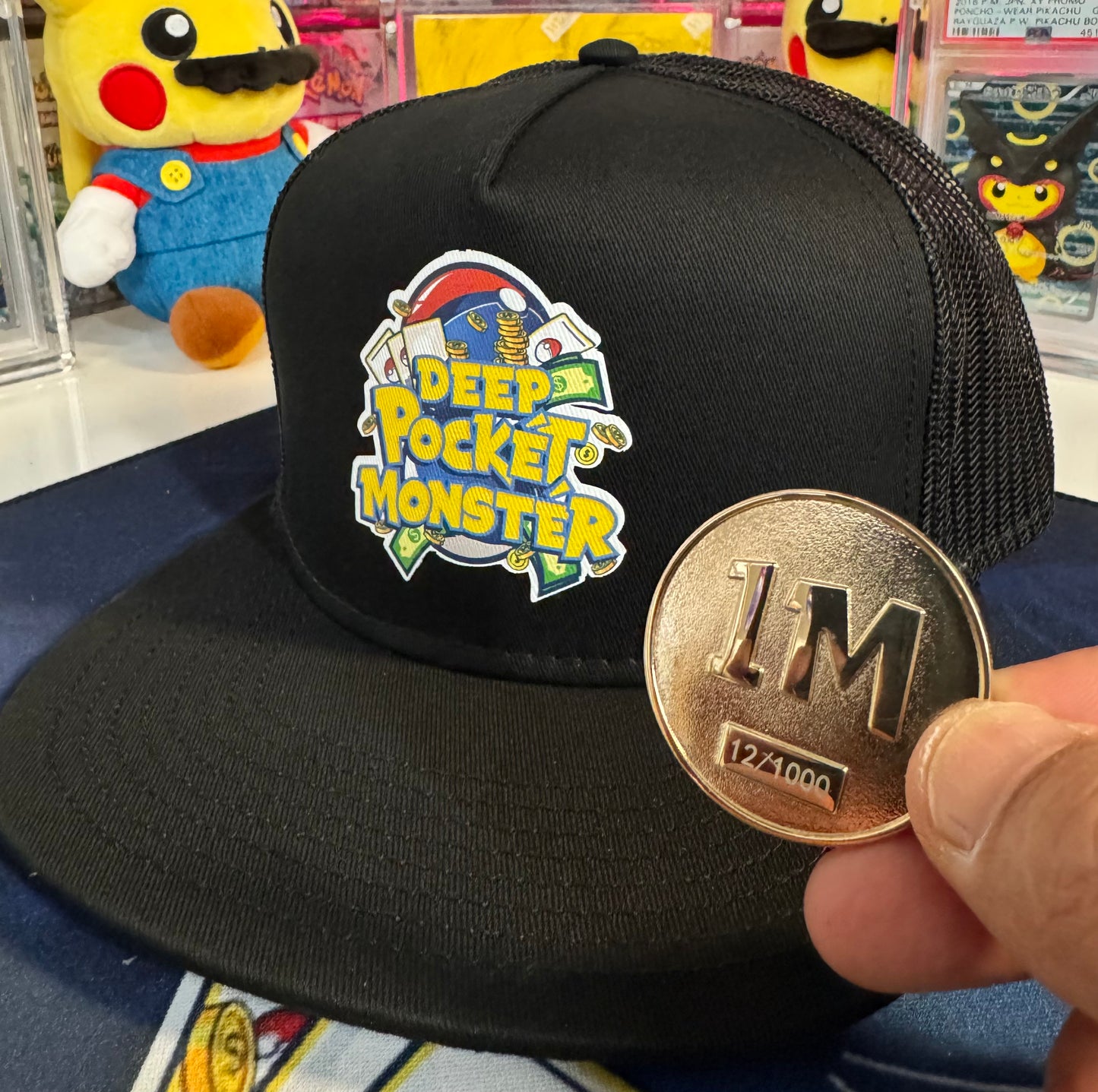 Deep Pocket Monster 1 Million Milestone Coin & Hat